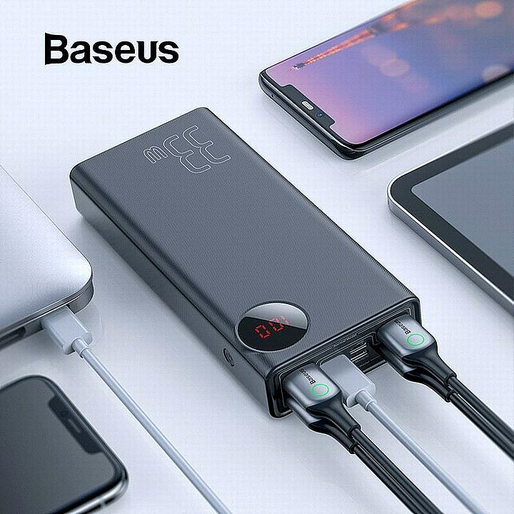 מטען נייד Baseus 30,000mAh למחשב נייד וסמארטפונים