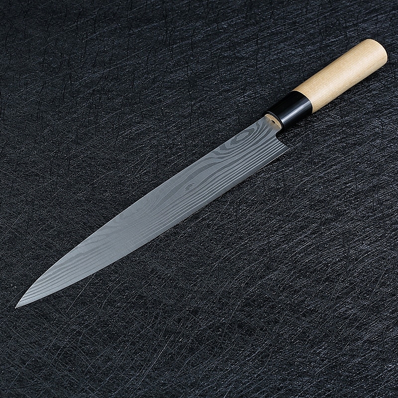 סכין שף סושי פלדה דמשקאית